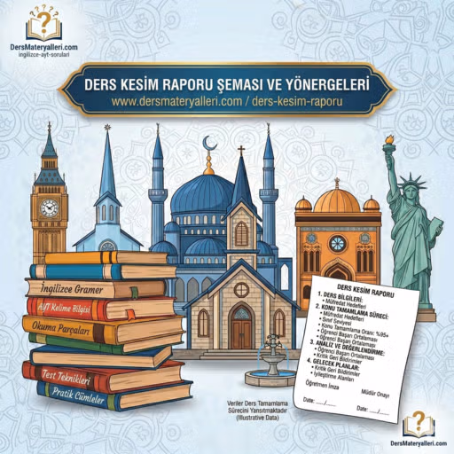 Ders Kesim Raporu Ders Kesim Raporu